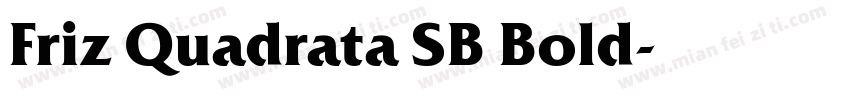 Friz Quadrata SB Bold字体转换
